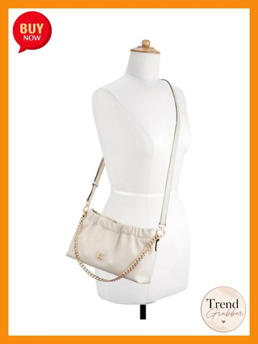 Nine West Flynn Convertible Shoulder Bag Faux Leather Satchel